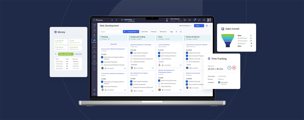 Flowlu Business Management Software Flowlu - all-in-one business management solution for small business